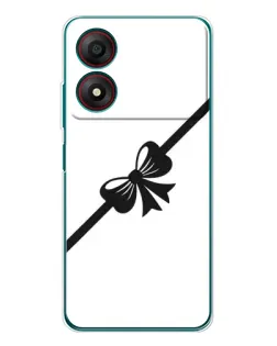 Чохол для ZTE Blade A34 з картинкою «Діагональний бант»