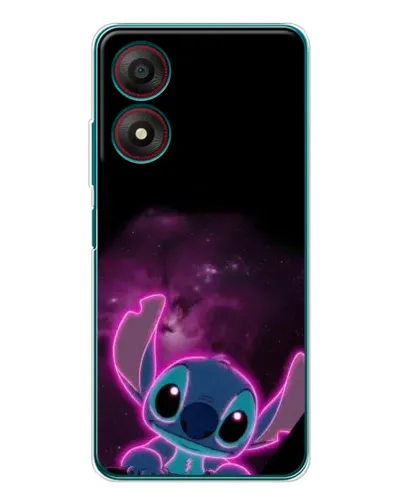 Чехол для ZTE Blade A34 с картинкой «Неоновый Stitch»