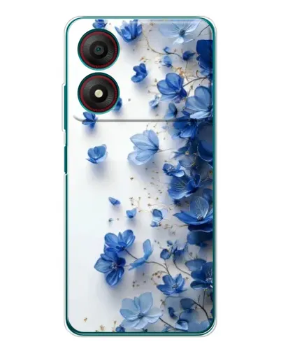 Чохол для ZTE Blade A34 з картинкою «Блакитний квітковий каскад» Чохол для ZTE Blade A34 з картинкою «Блакитний квітковий каскад»
