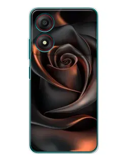 Чохол для ZTE Blade A34 з картинкою «Шовкова чорна троянда» Чохол для ZTE Blade A34 з картинкою «Шовкова чорна троянда»