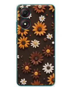 Чохол для ZTE Blade A34 з картинкою «Візерунок з маленьких соняшників» Чохол для ZTE Blade A34 з картинкою «Візерунок з маленьких соняшників»