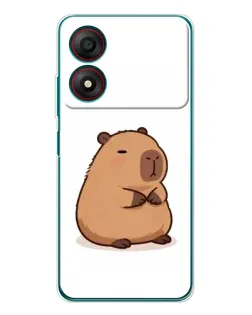 Чохол для ZTE Blade A34 з картинкою «Товстенька капібара»