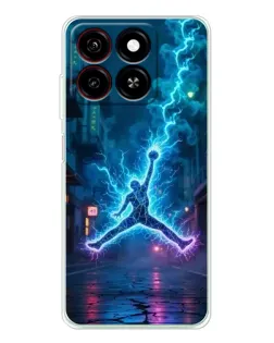 Чехол для ZTE Blade A35 с картинкой «Jordan Gold Jumpman»