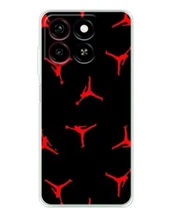 Чехол для ZTE Blade A35 с картинкой «Jordan Red Pattern»