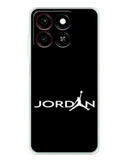Чехол для ZTE Blade A35 с картинкой «Jordan White Logo»