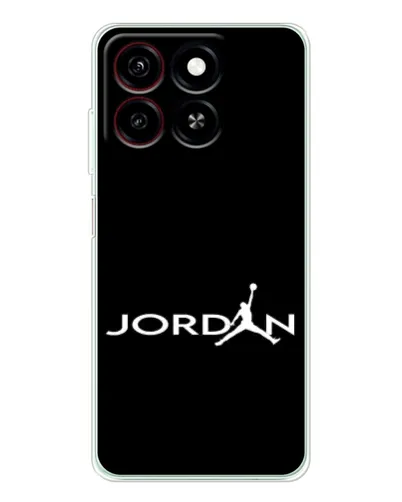 Чехол для ZTE Blade A35 с картинкой «Jordan White Logo»