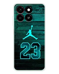 Чехол для ZTE Blade A35 с картинкой «Jordan Cyan 23»