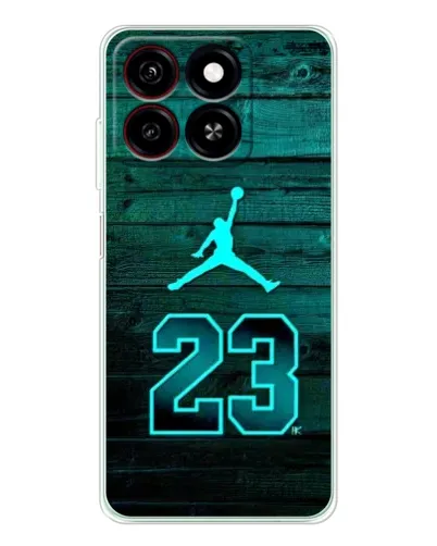 Чехол для ZTE Blade A35 с картинкой «Jordan Cyan 23»