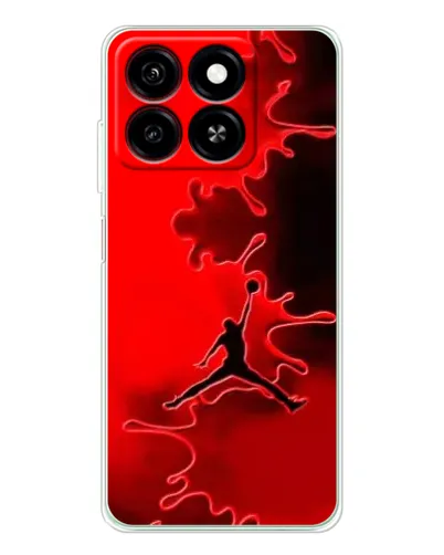 Чехол для ZTE Blade A35 с картинкой «Jordan Red Smoke»