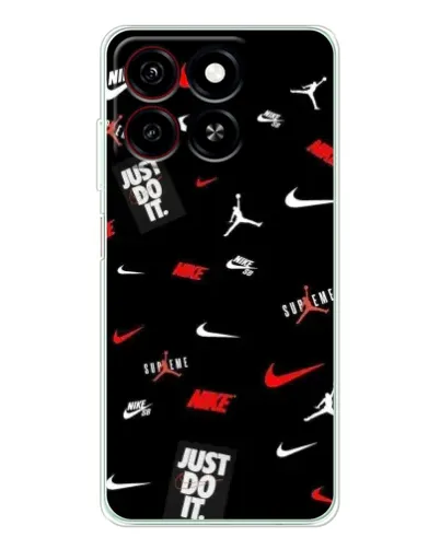 Чехол для ZTE Blade A35 с картинкой «Nike Mix Pattern»
