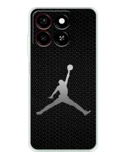 Чехол для ZTE Blade A35 с картинкой «Jordan Dark Carbon»