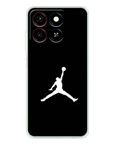 Чехол для ZTE Blade A35 с картинкой «Jordan Silhouette»