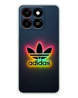 Чехол для ZTE Blade A35 с картинкой «Неоновый Adidas»