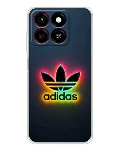 Чехол для ZTE Blade A35 с картинкой «Неоновый Adidas»
