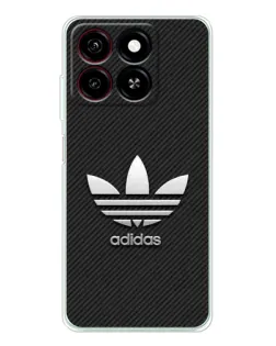 Чехол для ZTE Blade A35 с картинкой «Adidas Карбоновая текстура»