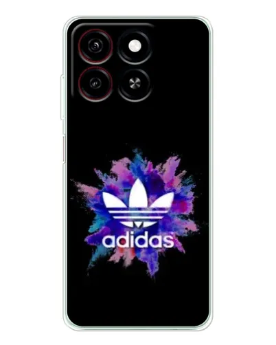 Чехол для ZTE Blade A35 с картинкой «Взрыв красок Adidas»