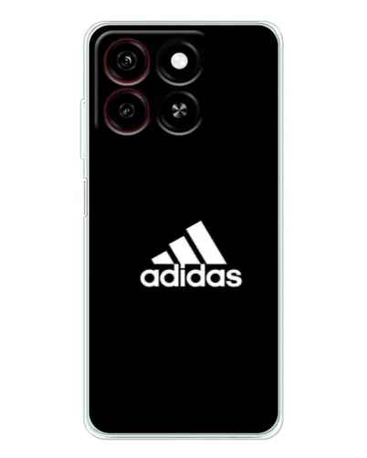 Чехол для ZTE Blade A35 с картинкой «Черная классика Adidas»