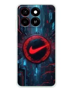 Чехол для ZTE Blade A35 с картинкой «Техногенный стиль Nike»