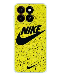 Чехол для ZTE Blade A35 с картинкой «Желтый текстурный Nike»
