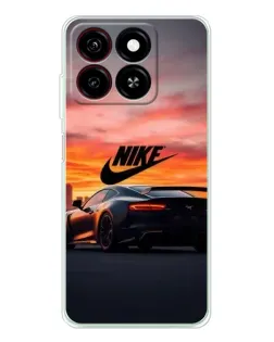 Чехол для ZTE Blade A35 с картинкой «Nike и суперкар»
