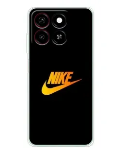 Чехол для ZTE Blade A35 с картинкой «Золотой логотип Nike»