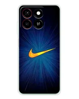Чехол для ZTE Blade A35 с картинкой «Синий пульс Nike»
