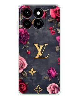 Чехол для ZTE Blade A35 с картинкой «Цветочный Louis Vuitton»