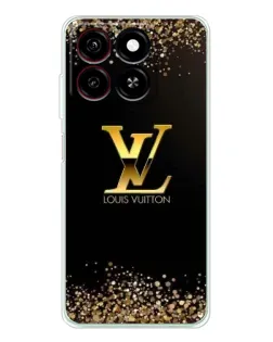 Чехол для ZTE Blade A35 с картинкой «LV — золотые искры»