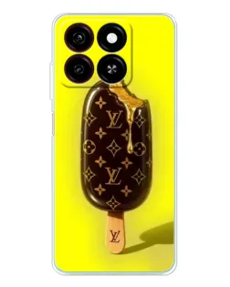 Чехол для ZTE Blade A35 с картинкой «Мороженое от LV»
