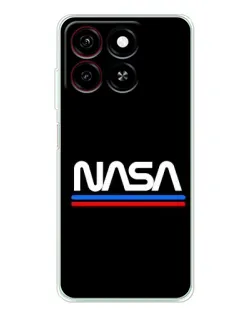 Чехол для ZTE Blade A35 с картинкой «NASA — классика Red Blue»