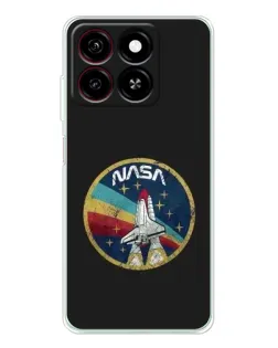 Чехол для ZTE Blade A35 с картинкой «NASA — эмблема миссии»