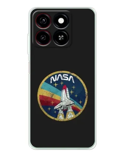 Чехол для ZTE Blade A35 с картинкой «NASA — эмблема миссии»