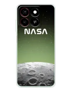 Чехол для ZTE Blade A35 с картинкой «NASA — лунный градиент»
