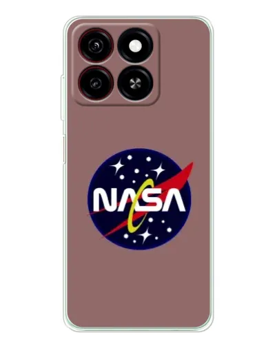 Чехол для ZTE Blade A35 с картинкой «NASA — ретро космос»