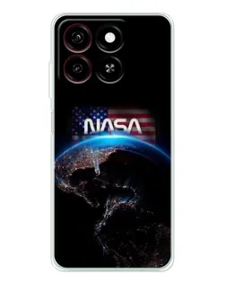 Чехол для ZTE Blade A35 с картинкой «Земля из космоса NASA»