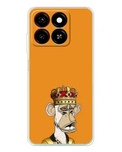 Чехол для ZTE Blade A35 с картинкой «Золотая обезьяна Bored Ape»