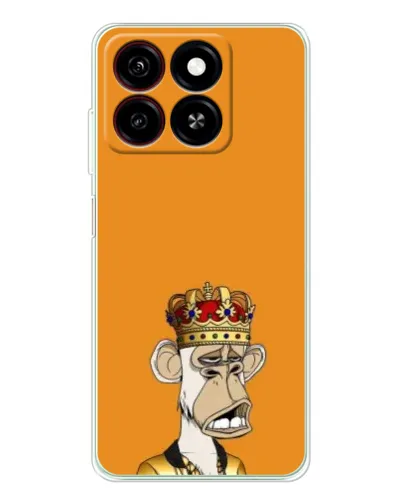 Чехол для ZTE Blade A35 с картинкой «Золотая обезьяна Bored Ape»