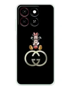 Чехол для ZTE Blade A35 с картинкой «Минни Маус на лого»