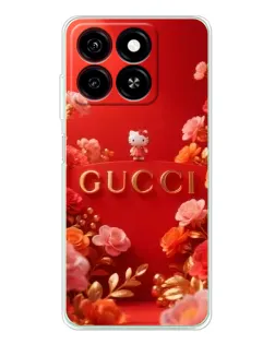 Чехол для ZTE Blade A35 с картинкой «Gucci — золотой сад»