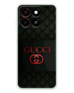 Чехол для ZTE Blade A35 с картинкой «Gucci — стеганый черный»