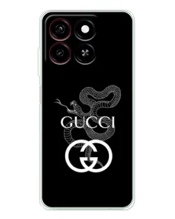 Чехол для ZTE Blade A35 с картинкой «Gucci — серебряная змея»