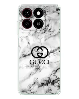 Чехол для ZTE Blade A35 с картинкой «Gucci — мраморный шик»