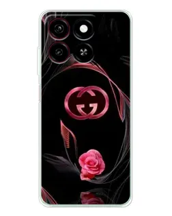 Чехол для ZTE Blade A35 с картинкой «Gucci — неоновая роза»