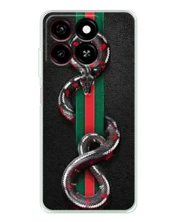 Чехол для ZTE Blade A35 с картинкой «Gucci — змея на полосе»