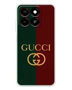 Чехол для ZTE Blade A35 с картинкой «Gucci — темно-зеленый градиент»