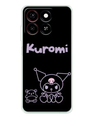 Чехол для ZTE Blade A35 с картинкой «Kuromi — черный минимализм» Чехол для ZTE Blade A35 с картинкой «Kuromi — черный минимализм»