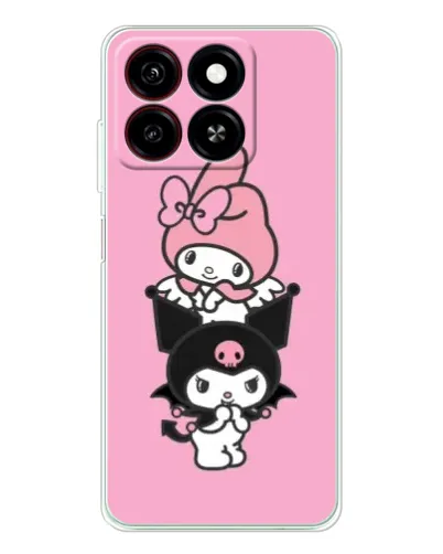 Чехол для ZTE Blade A35 с картинкой «My Melody и Kuromi» Чехол для ZTE Blade A35 с картинкой «My Melody и Kuromi»