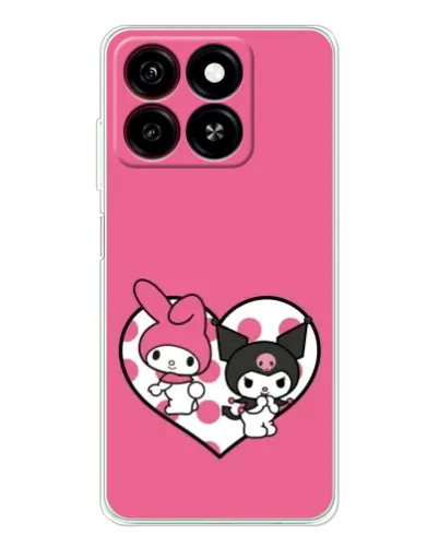 Чехол для ZTE Blade A35 с картинкой «Kuromi и My Melody» Чехол для ZTE Blade A35 с картинкой «Kuromi и My Melody»
