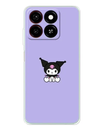 Чехол для ZTE Blade A35 с картинкой «Kuromi — фиолетовый минимализм» Чехол для ZTE Blade A35 с картинкой «Kuromi — фиолетовый минимализм»