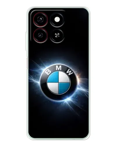 Чехол для ZTE Blade A35 с картинкой «BMW — неоновое сияние»